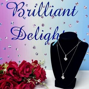 🍀NWT VVS MOISSANITE ITALY 925S NECKLACE